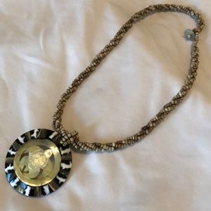 ⭐️ 2 for $10 ⭐️ Beaded Turtle Medallion Necklace